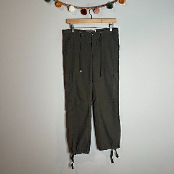 Anthropologie Daughters of the Liberation khaki green cargo jogger pants - Picture 1 of 7